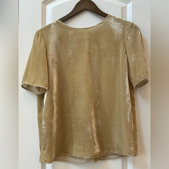 Vince Tops - Vince Champagne/Gold Velvet Top